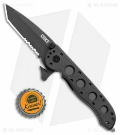 CRKT Carson M16-12ZLEK Tanto Flipper Knife Zytel (3" Black Serr) -Kershaw Sales Shop CRKT Carson M16 12ZLEK Tanto Zytel Black Serr BHQ 9882 jr bottlecap