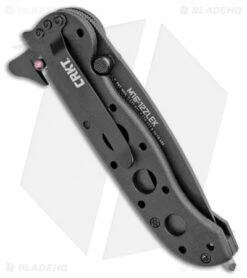 CRKT Carson M16-12ZLEK Tanto Flipper Knife Zytel (3" Black Serr) -Kershaw Sales Shop CRKT Carson M16 12ZLEK Tanto Zytel Black Serr BHQ 9882 jr side