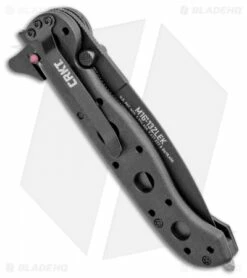 CRKT Carson M16-13ZLEK E.R. Spear Point Flipper Knife Zytel (3.375" Black Serr) -Kershaw Sales Shop CRKT Carson M16 13ZLEK E.R. SP Zytel Black Serr BHQ 9881 jr side