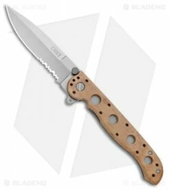 CRKT Carson M16-13ZM Desert Spear Point Flipper Knife (3.5" Bead Blast Serr)