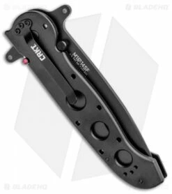 CRKT Carson M16-14SF Special Forces Folding Tanto Knife (3.875" Black Serr) -Kershaw Sales Shop CRKT Carson M16 14SF Special Forces Folding Tanto Black Serr BHQ 6703 jr side
