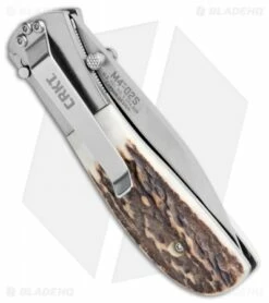 CRKT Carson M4-02 Stag Spring Assisted Knife (3.25" Satin) M4-02S 6 CRKT Carson M4-02 Stag Spring Assisted Knife (3.25" Satin) M4-02S -Kershaw Sales Shop CRKT Carson M4 02S Stag SA Satin BHQ 7036 jr side