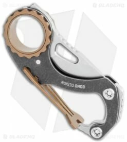 CRKT Compano Carabiner Folding Knife (1.4" Satin) 9082 -Kershaw Sales Shop CRKT Compano Carabiner Folding Satin 9082 BHQ 119370 jr side