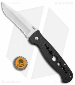 CRKT Crawford Falcon Liner Lock Knife Black Zytel (3.875" Satin Serr) 6243 7 CRKT Crawford Falcon Liner Lock Knife Black Zytel (3.875" Satin Serr) 6243 -Kershaw Sales Shop CRKT Crawford Falcon LL Black Zytel Satin Serr 6243 BHQ 75700 jr bottlecap