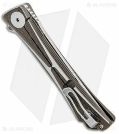 CRKT Crossbones Limited Edition Liner Lock Knife Ti (3.5" Satin M390) 7531 -Kershaw Sales Shop CRKT Crossbones Limited Edition LL Ti Satin 7531 BHQ 97577 jr side