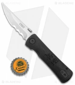 CRKT Folding Heiho Spring Assisted Knife (3.125" Satin Serr) 2901 -Kershaw Sales Shop CRKT Folding Heiho SA Satin Serr 2901 BHQ 11434 jr bottlecap
