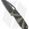 CRKT Heron Frame Lock Folding Knife Black Tan G-10/CF (2.75" Black SW) 2440