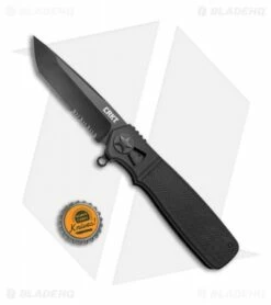 CRKT Homefront Tactical Tanto Field Strip Knife Black (3.5" Black Serr) K260KKS -Kershaw Sales Shop CRKT Homefront Tactical Tanto LL Black Black Serr K260KKS BHQ 51833 jr bottlecap