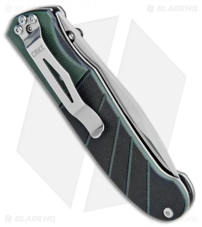 CRKT Ignitor Spring Assisted Knife Black & Green G10 (3.38" Satin) 6850 3 CRKT Ignitor Spring Assisted Knife Black & Green G10 (3.38" Satin) 6850 - Image 3