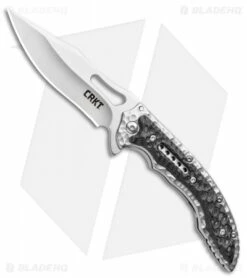 CRKT Ikoma Fossil Small Frame Lock Knife Black G-10 (3.41" Satin) 5462