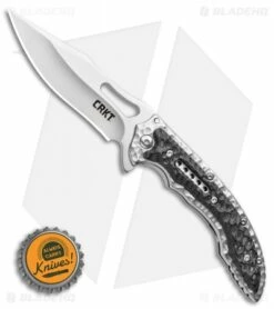 CRKT Ikoma Fossil Small Frame Lock Knife Black G-10 (3.41" Satin) 5462 -Kershaw Sales Shop CRKT Ikoma Fossil Small Frame Lock Knife Black G 10 3.41 Satin 5462 BHQ 51854 LS Bottlecap