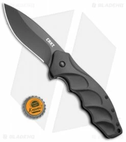 CRKT Ken Onion Foresight Liner Lock Knife (3.5" Black) K220KKP -Kershaw Sales Shop CRKT Ken Onion Foresight Black K220KKP BHQ 12910 jr bottlecap 2