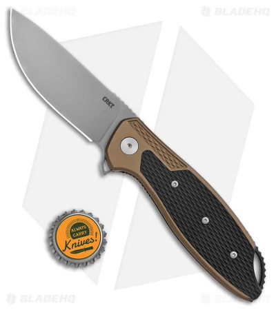 CRKT Ken Onion Jake Liner Lock Knife Bronze Aluminum (3.32" Bead Blast) 4 CRKT Ken Onion Jake Liner Lock Knife Bronze Aluminum (3.32" Bead Blast) - Image 4