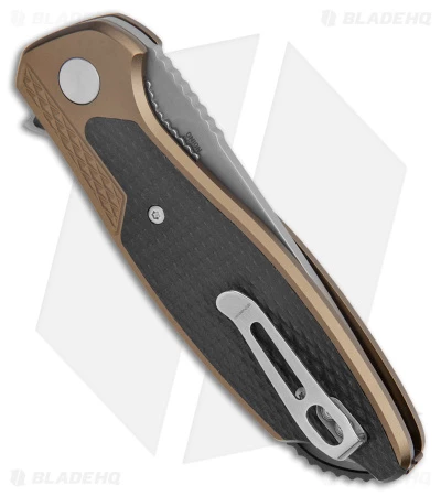 CRKT Ken Onion Jake Liner Lock Knife Bronze Aluminum (3.32" Bead Blast) 3 CRKT Ken Onion Jake Liner Lock Knife Bronze Aluminum (3.32" Bead Blast) - Image 3