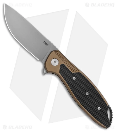 CRKT Ken Onion Jake Liner Lock Knife Bronze Aluminum (3.32" Bead Blast) 1 CRKT Ken Onion Jake Liner Lock Knife Bronze Aluminum (3.32" Bead Blast)