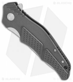 CRKT Ken Onion Outrage Knife Gray (3.25" Satin) K320GXPX *Factory Second -Kershaw Sales Shop CRKT Ken Onion Outrage gray satin blemish BHQ 75333 er spine