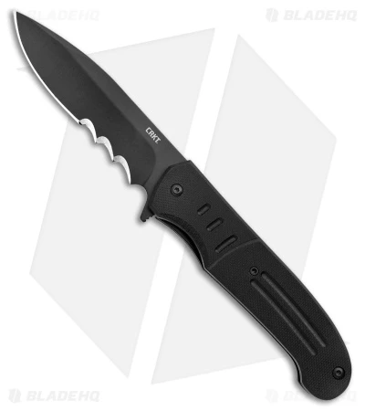 CRKT Ken Steigerwalt Ignitor Spring Assisted Knife Black G10 (3.48") 1 CRKT Ken Steigerwalt Ignitor Spring Assisted Knife Black G10 (3.48")