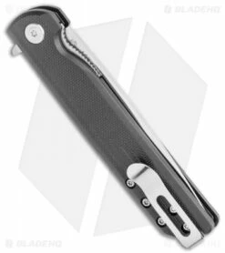 CRKT LCK + Spring Assisted Liner Lock Knife Black GRN (3.3" Satin) 3801 -Kershaw Sales Shop CRKT LCK SA LL Black GRN Satin BHQ 76853 jr side