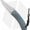 CRKT Lightfoot Urban Shark Liner Lock Knife Gray (2.5" Satin Serr)