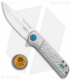CRKT Mah Lanny Spring Assisted Liner Lock Knife Aluminum (3.2" Satin) 6525 -Kershaw Sales Shop CRKT Mah Lanny SA LL Aluminum Satin 6525 BHQ 119355 jr bottlecap