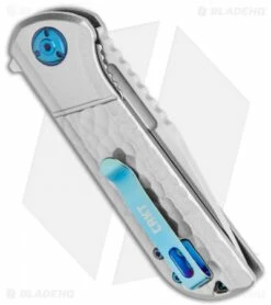 CRKT Mah Lanny Spring Assisted Liner Lock Knife Aluminum (3.2" Satin) 6525 -Kershaw Sales Shop CRKT Mah Lanny SA LL Aluminum Satin 6525 BHQ 119355 jr side