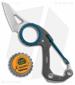 CRKT Mike Bond Compano Sheepsfoot Slip Joint Knife Carabiner (1.44" Satin) -Kershaw Sales Shop CRKT Mike Bond Compano Sheepsfootf SJ Carabiner Satin BHQ 145867 jr bottlecap