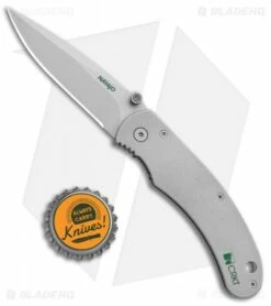 CRKT Navajo Liner Lock Knife Stainless Steel (3" Bead Blast) 6002 -Kershaw Sales Shop CRKT Navajo LL SS BB 6002 BHQ 74568 jr bottlecap