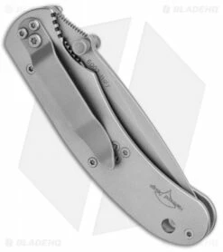 CRKT Navajo Liner Lock Knife Stainless Steel (3" Bead Blast) 6002 -Kershaw Sales Shop CRKT Navajo LL SS BB 6002 BHQ 74568 jr side