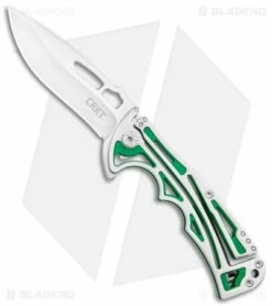 CRKT Nirk Tighe 2 Knife Green Stainless Steel (3.2" Satin) 5241