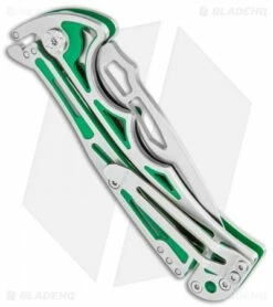 CRKT Nirk Tighe 2 Knife Green Stainless Steel (3.2" Satin) 5241 -Kershaw Sales Shop CRKT Nirk Tighe 2 Green SS Satin 5241 BHQ 119341 jr side