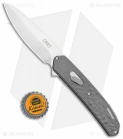 CRKT Onion Bona Fide Liner Lock Knife Gray Aluminum (3.5" Satin) K540GXP -Kershaw Sales Shop CRKT Onion Bone Fide LL Gray Aluminum Satin K540GXP BHQ 119385 jr bottlecap