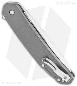 CRKT Onion Bona Fide Liner Lock Knife Gray Aluminum (3.5" Satin) K540GXP -Kershaw Sales Shop CRKT Onion Bone Fide LL Gray Aluminum Satin K540GXP BHQ 119385 jr side