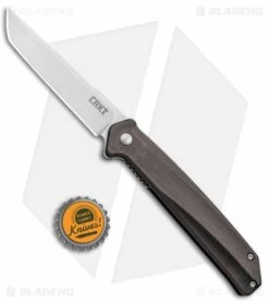 CRKT Onion Helical Liner Lock Tanto Knife Aluminum (3.52" Satin) K500GXP -Kershaw Sales Shop CRKT Onion Helical LL Tanto Aluminum Satin K500GXP BHQ 92300 jr bottlecap