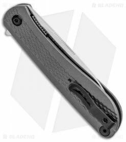 CRKT Onion Slacker Liner Lock Field Strip Knife Aluminum (3.32" Satin) K350KXP -Kershaw Sales Shop CRKT Onion Slacker LL Field Strip Aluminum Satin K350KXP BHQ 92299 jr side