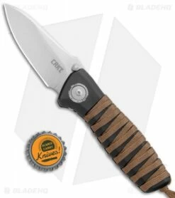 CRKT Parascale Deadbolt Lock Knife Cord Wrap (3.19" Satin) 6235 -Kershaw Sales Shop CRKT Parascale Deadbolt Lock Cord Wrap Satin BHQ 103631 jr bottlecap