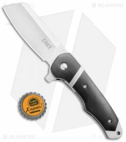 CRKT Philip Booth Ripsnort Liner Lock Flipper Knife Black (2.8" Satin) 7270 -Kershaw Sales Shop CRKT Philip Booth Ripsnort LL Black Satin 7270 BHQ 71231 jr bottlecap