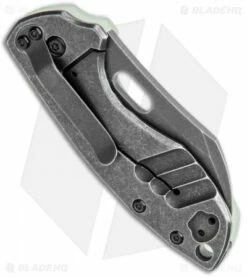 CRKT Pilar Frame Lock Knife Natural G-10 BHQ Exclusive (2.4" Black SW D2) -Kershaw Sales Shop CRKT Pilar FL Natural G 10 Smokewash BHQ 113631 jr side