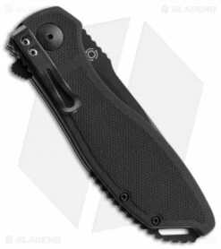 CRKT Prowess Drop Point Liner Lock Flipper Knife (3.36" Black Serr) K290KKS -Kershaw Sales Shop CRKT Prowess DP black serr K290KXP BHQ 71239 er side