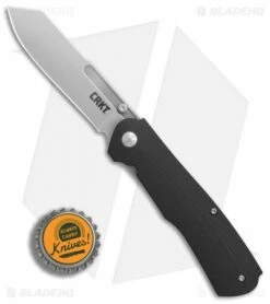 CRKT Radic Spring Assisted Knife Black G-10 (3.3" Satin) 6040 -Kershaw Sales Shop CRKT Radic Black G10 satin BHQ 76682 er bottlecap