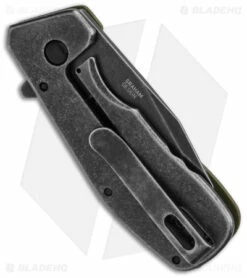 CRKT Graham Razelcliffe Frame Lock Knife OD Green G-10 (2.4" Black Stonewash) -Kershaw Sales Shop CRKT Razecliffe OD G10 Black Blade BHQ 140696 td side