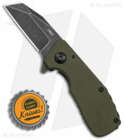 CRKT Graham Razelcliffe Frame Lock Knife OD Green G-10 (2.4" Black Stonewash) -Kershaw Sales Shop CRKT Razecliffe OD G10 Black Blade BHQ 140696 td size