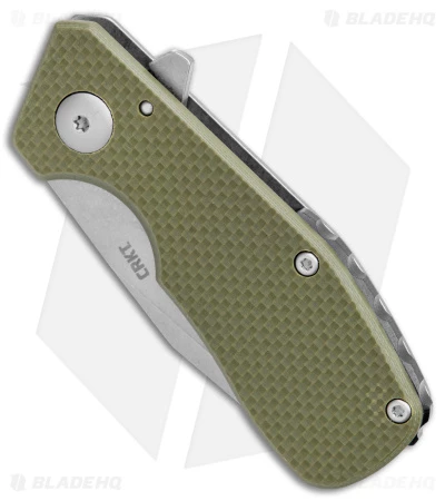 CRKT Razelcliffe Frame Lock Knife OD Green G-10 (2.4" Satin) 2 CRKT Razelcliffe Frame Lock Knife OD Green G-10 (2.4" Satin) - Image 2