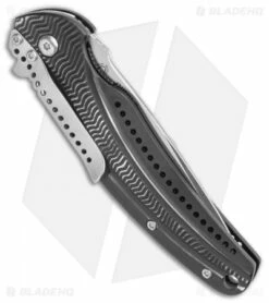 CRKT Ripple Liner Lock Knife Black Aluminum (3.125" Satin) K415KXP 6 CRKT Ripple Liner Lock Knife Black Aluminum (3.125" Satin) K415KXP -Kershaw Sales Shop CRKT Ripple Liner Lock Knife Black Aluminum 3.125 Satin K415KXP BHQ 11407LS Side