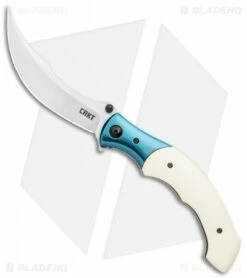 CRKT Ritual Spring Assisted Knife Ivory Micarta (4.5" Satin) 7471