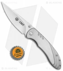 CRKT Ruger Knives Trajectory Frame Lock Knife (3.25" Satin) R2802 -Kershaw Sales Shop CRKT Ruger Trajectory FL Satin R2802 BHQ 76852 jr bottlecap
