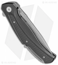 CRKT Ruger Knives Windage Liner Lock Knife Black Aluminum (3.78" SW Serr) R2402 6 CRKT Ruger Knives Windage Liner Lock Knife Black Aluminum (3.78" SW Serr) R2402 -Kershaw Sales Shop CRKT Ruger Windage LL Black Alum SW Serr R2402 BHQ 76860 jr side