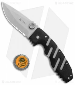 CRKT Ryan Seven Liner Lock Knife (3.375" Bead Blast Serr) 6813 -Kershaw Sales Shop CRKT Ryan Seven LL BB Serr 6813 BHQ 87018 jr bottlecap