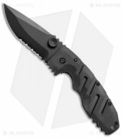 CRKT Ryan Seven Liner Lock Knife Black (3.375" Black Serr) 6813K