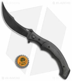 CRKT Ritual Spring Assisted Knife Black Micarta (4.37" Black 14C28N) 7471K -Kershaw Sales Shop CRKT SA Black Resin Infused Fiber Black BHQ 176877 jr bottlecap