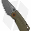 CRKT Schwarz Overland Compact Frame Lock Knife OD Green G-10 (2.24" Black) 6277